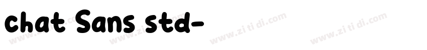 chat Sans std字体转换